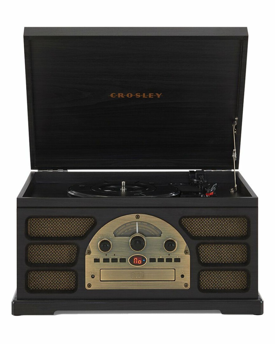 Smart Home Devices Crosley | Crosley Radio Black Rochester Entertainment Center Home Smart Home Devices