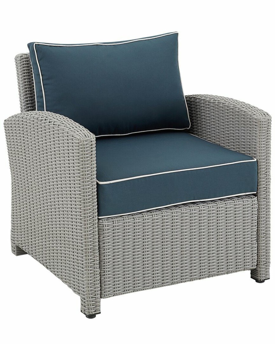 Seating Crosley | Crosley Bradenton Outdoor Wicker Armchair Home Seating