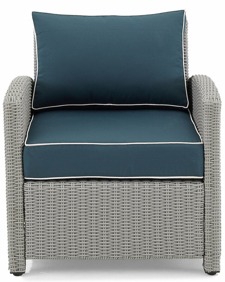 Seating Crosley | Crosley Bradenton Outdoor Wicker Armchair Home Seating