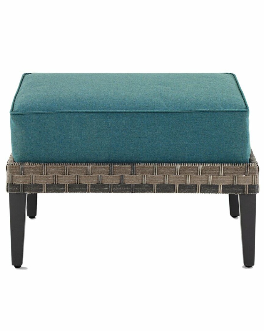 Seating Crosley | Crosley Furniture Prescott Outdoor Wicker Ottoman Home Seating