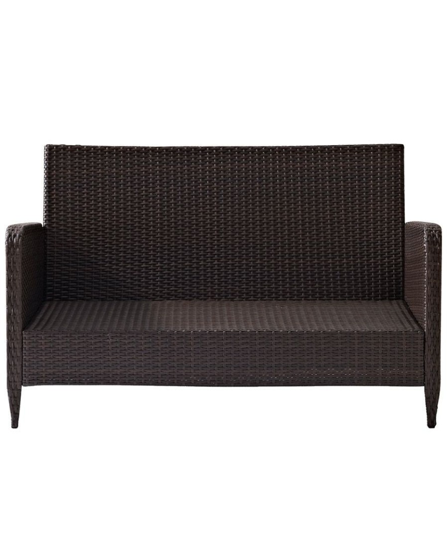 Seating Crosley | Crosley Kiawah Outdoor Wicker Loveseat Home Seating