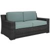 Seating Crosley | Crosley Beaufort Outdoor Wicker Loveseat Home Seating