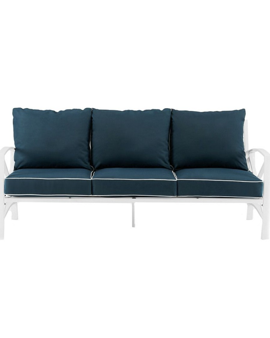 Seating Crosley | Crosley Kaplan Outdoor Metal Sofa Home Seating