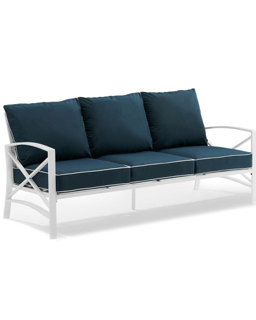 Seating Crosley | Crosley Kaplan Outdoor Metal Sofa Home Seating