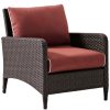 Seating Crosley | Crosley Kiawah Outdoor Wicker Arm Chair Home Seating