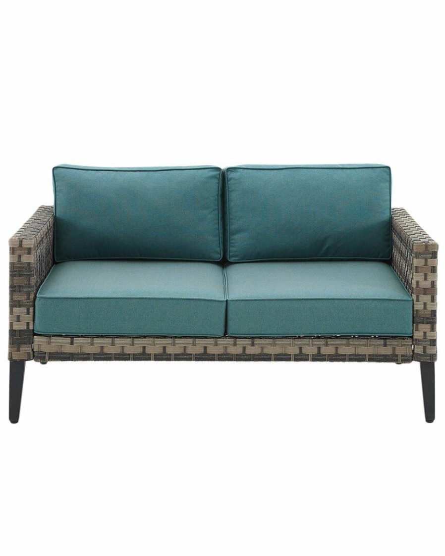 Seating Crosley | Crosley Furniture Prescott Outdoor Wicker Loveseat Home Seating