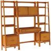 Bookcases & Shelving Crosley | Crosley Landon 3Pc Desk & Etagere Set Home Bookcases & Shelving