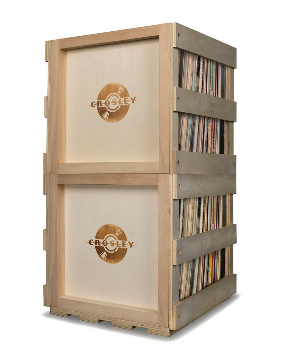 Smart Home Devices Crosley | Crosley Stackable Record Storage Crate Home Smart Home Devices