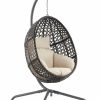 Seating Crosley | Crosley Calliope Indoor/Outdoor Wicker Hanging Egg Chair Home Seating