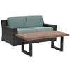 Seating Crosley | Crosley Beaufort 2Pc Outdoor Wicker Chat Set Home Seating