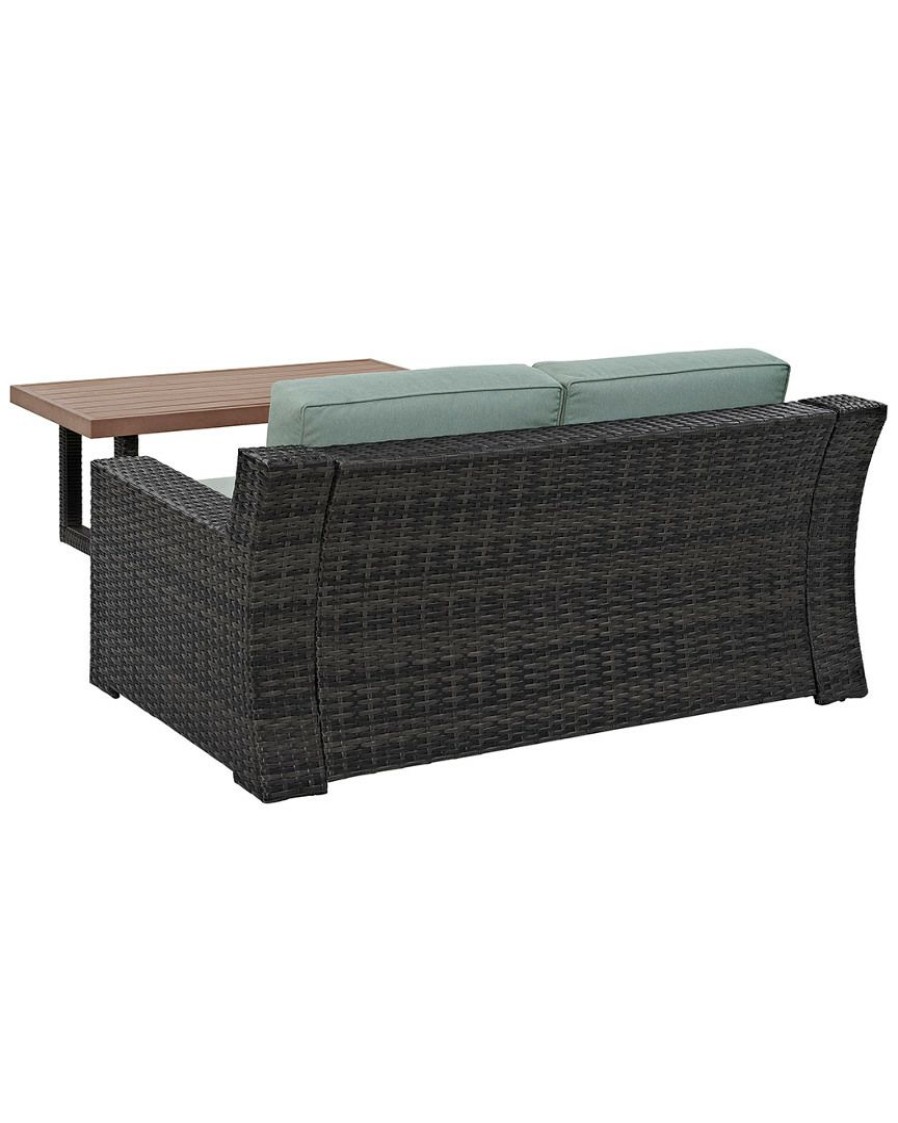 Seating Crosley | Crosley Beaufort 2Pc Outdoor Wicker Chat Set Home Seating