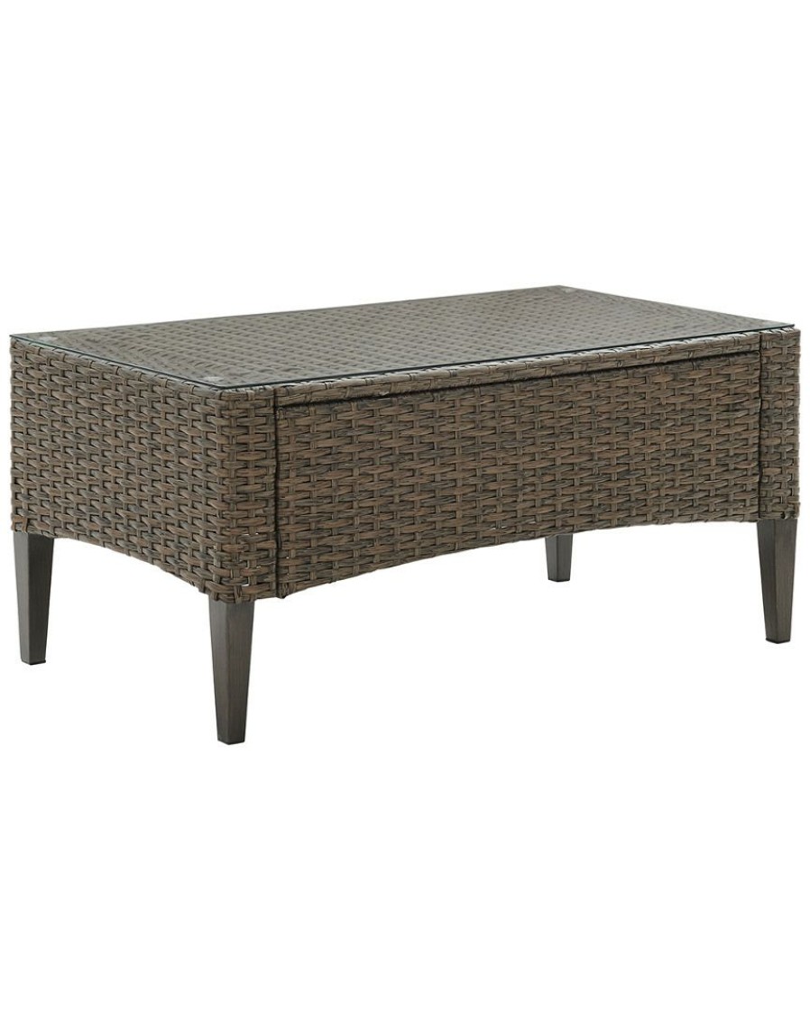 Seating Crosley | Crosley Rockport Outdoor Wicker Coffee Table Home Seating