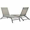 Seating Crosley | Crosley Furniture Weaver 2Pc Outdoor Sling Chaise Lounge Set Home Seating