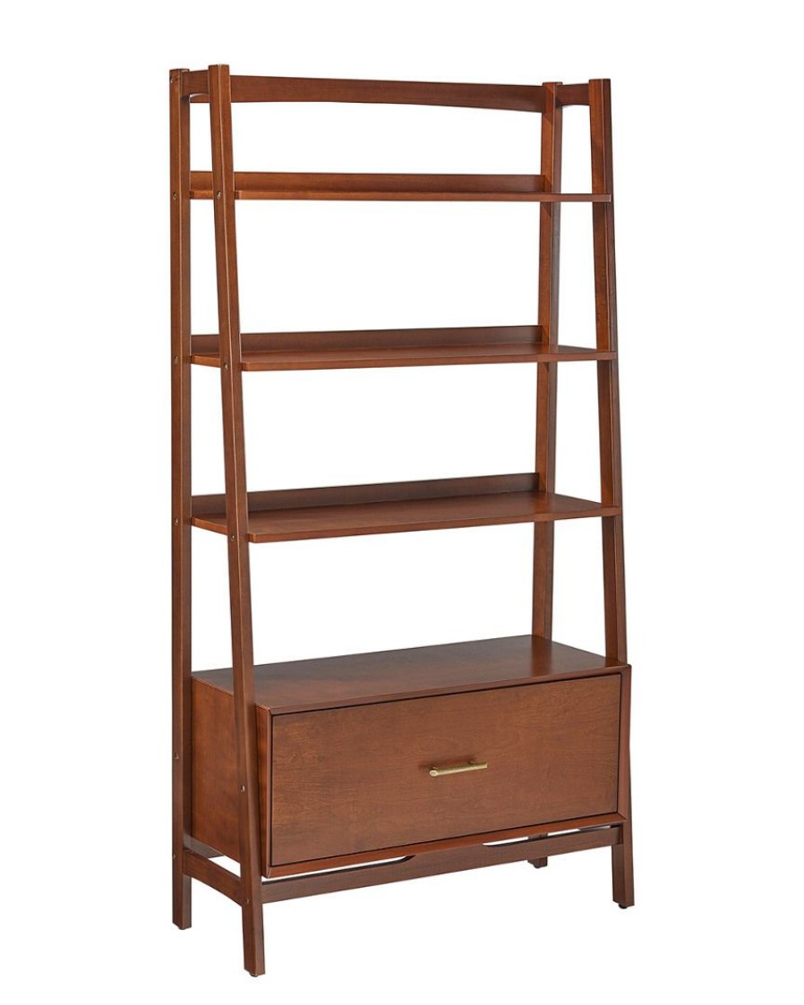 Bookcases & Shelving Crosley | Crosley Landon Large Etagere Home Bookcases & Shelving