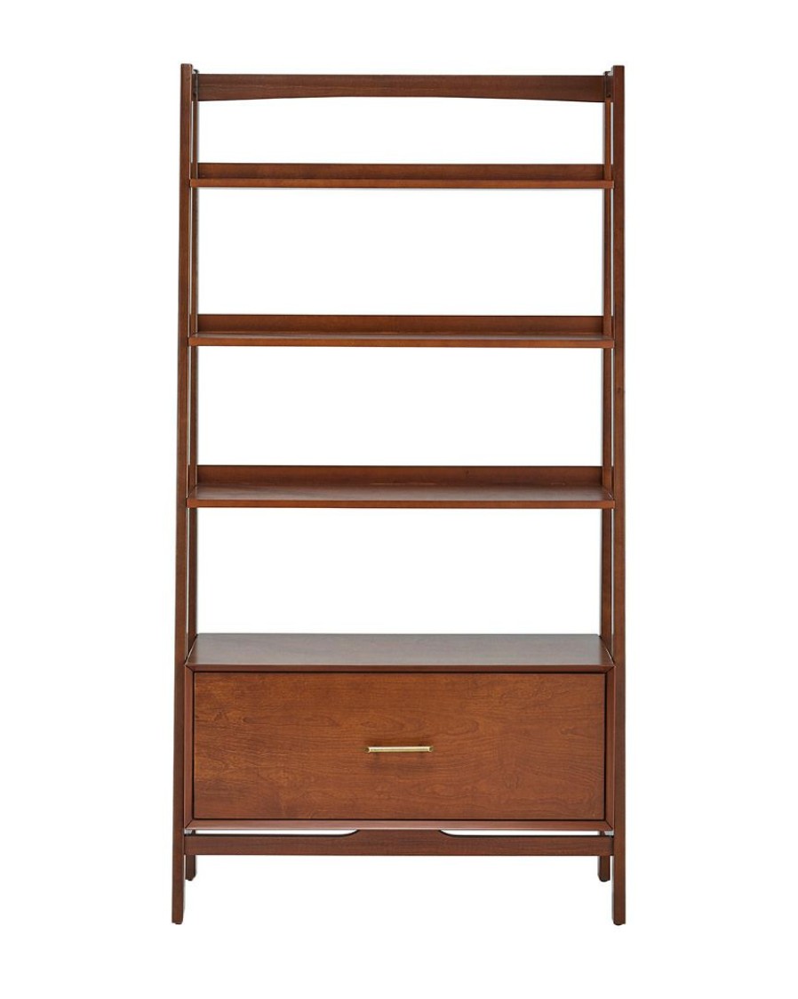 Bookcases & Shelving Crosley | Crosley Landon Large Etagere Home Bookcases & Shelving