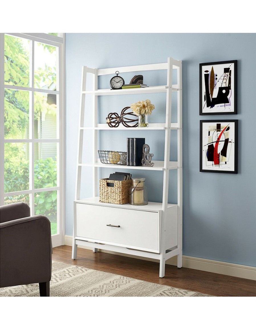 Bookcases & Shelving Crosley | Crosley Landon Large Etagere Home Bookcases & Shelving