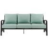 Seating Crosley | Crosley Kaplan Outdoor Metal Sofa Home Seating