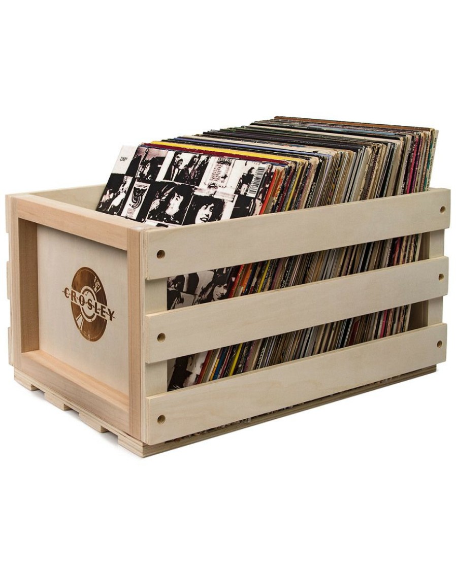 Smart Home Devices Crosley | Crosley Record Storage Crate Home Smart Home Devices