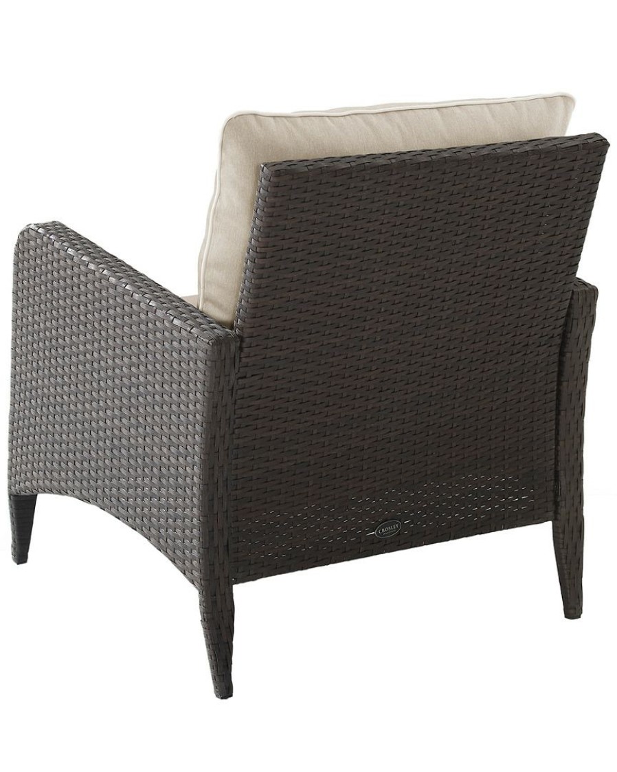 Seating Crosley | Crosley Kiawah Outdoor Wicker Arm Chair Home Seating