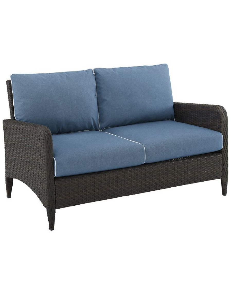 Seating Crosley | Crosley Kiawah Outdoor Wicker Loveseat Home Seating