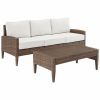 Seating Crosley | Crosley Capella Outdoor Wicker 2Pc Sofa Set Home Seating