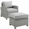 Seating Crosley | Crosley Bradenton 2Pc Outdoor Wicker Chair Set Home Seating