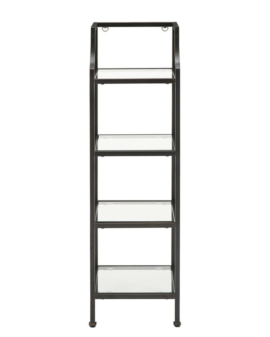 Bookcases & Shelving Crosley | Crosley Aimee Short Etagere Home Bookcases & Shelving