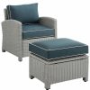 Seating Crosley | Crosley Bradenton 2Pc Outdoor Wicker Chair Set Home Seating