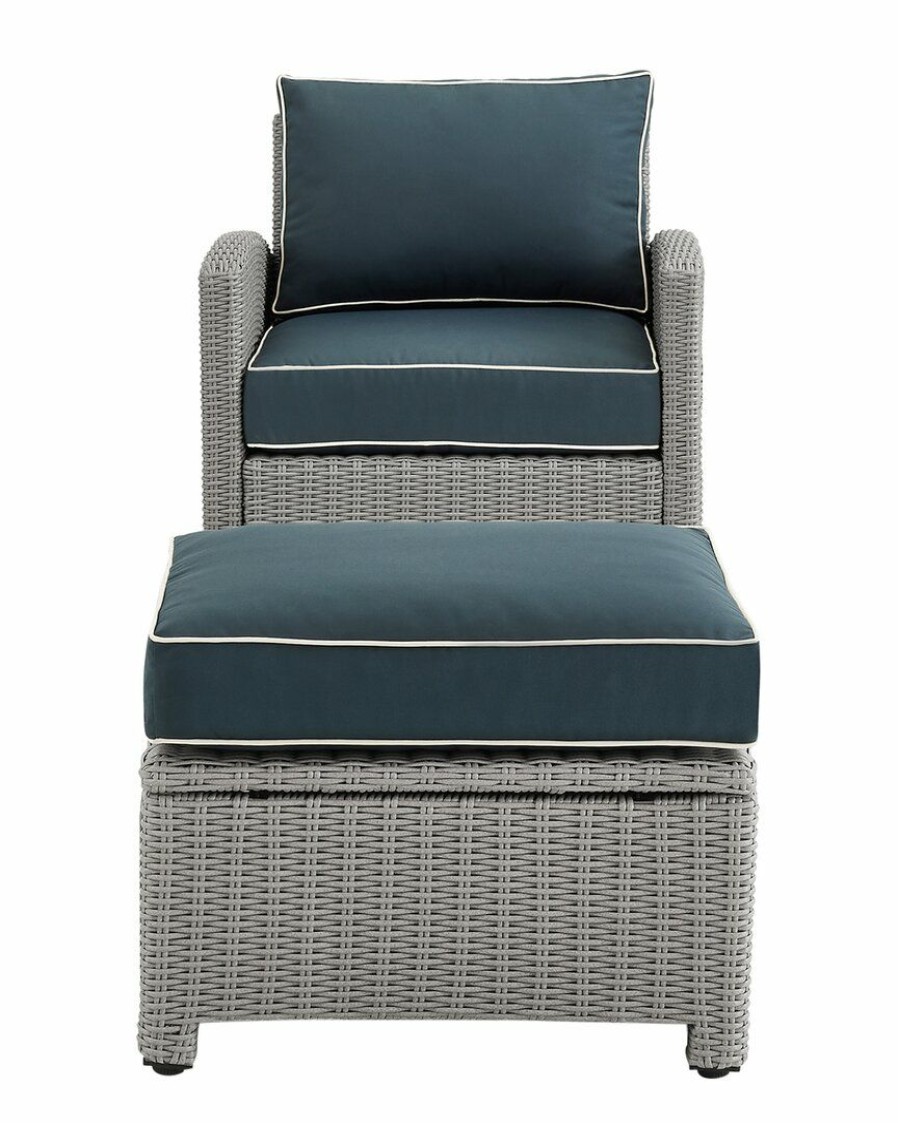 Seating Crosley | Crosley Bradenton 2Pc Outdoor Wicker Chair Set Home Seating