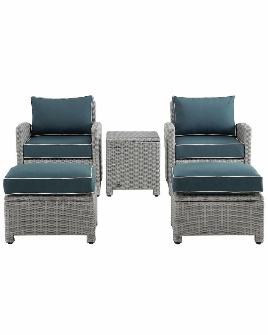 Seating Crosley | Crosley Bradenton 5Pc Outdoor Wicker Chair Set Home Seating