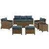 Seating Crosley | Crosley Bradenton 7Pc Outdoor Wicker Sofa Set Home Seating