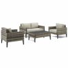 Seating Crosley | Crosley Furniture Prescott 4Pc Outdoor Wicker Conversation Set Home Seating