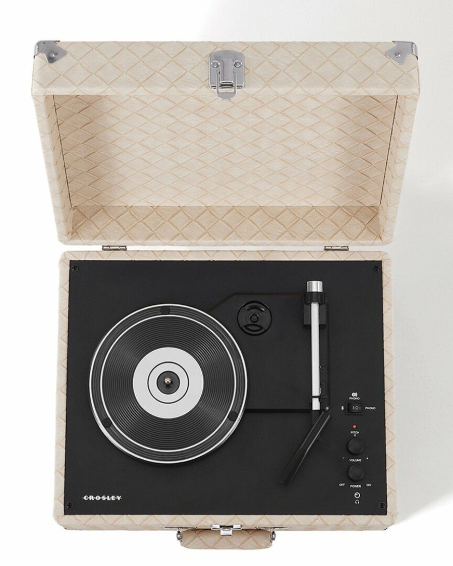 Smart Home Devices Crosley | Crosley Radio Light Tan Anthology Turntable Home Smart Home Devices