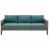 Seating Crosley | Crosley Furniture Prescott Outdoor Wicker Sofa Home Seating