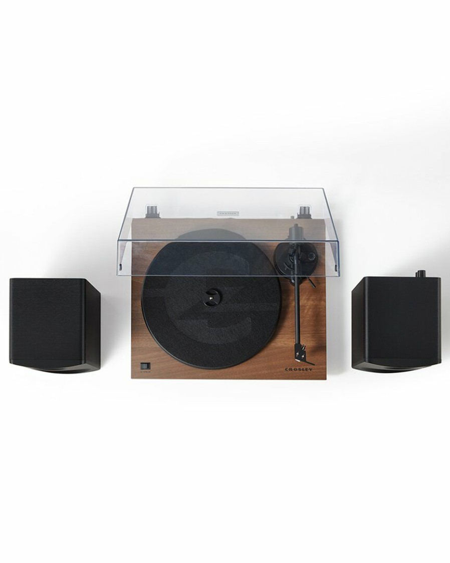 Smart Home Devices Crosley | Crosley Radio Walnut Kt6101 Turntable And Speaker Kit Home Smart Home Devices