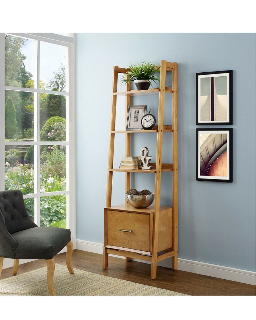 Bookcases & Shelving Crosley | Crosley Landon Small Etagere Home Bookcases & Shelving