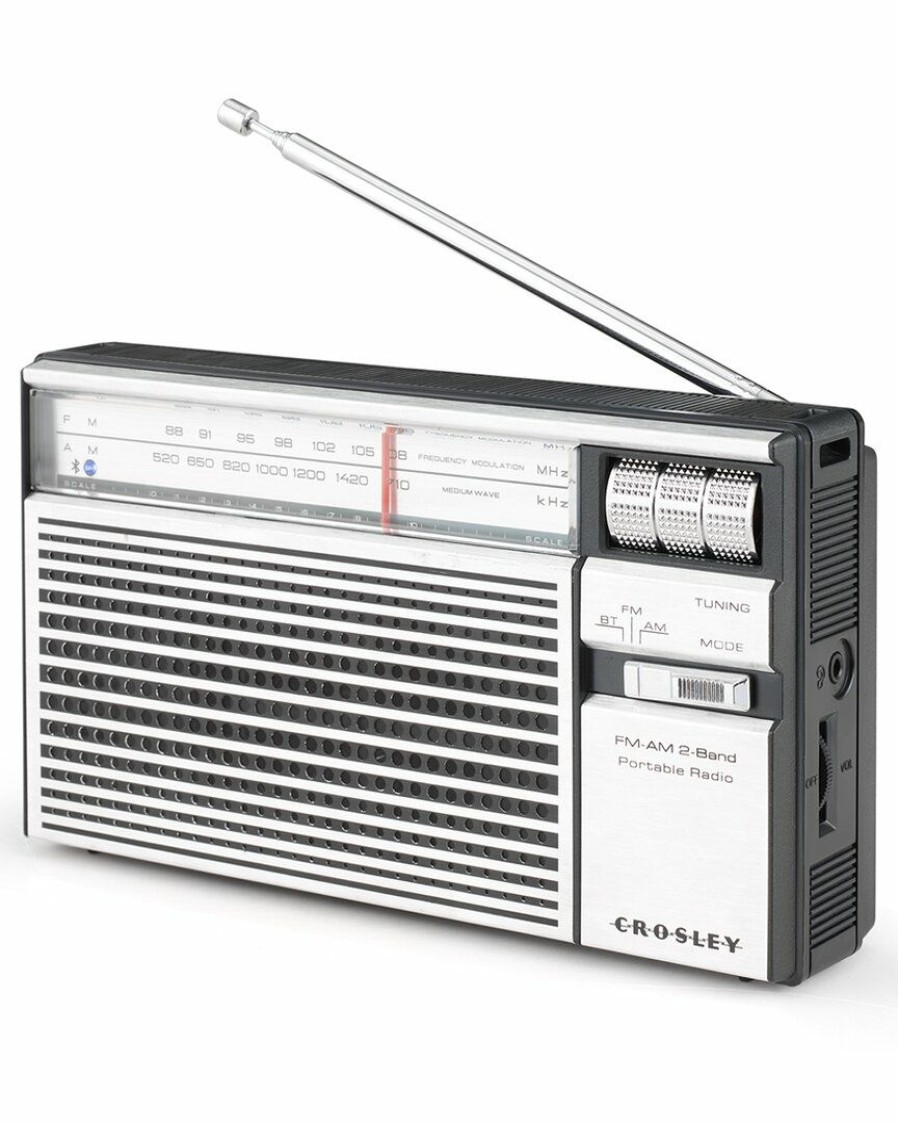 Kitchen Tools & Gadgets Crosley | Crosley Radio Silver Rambler Radio Home Kitchen Tools & Gadgets