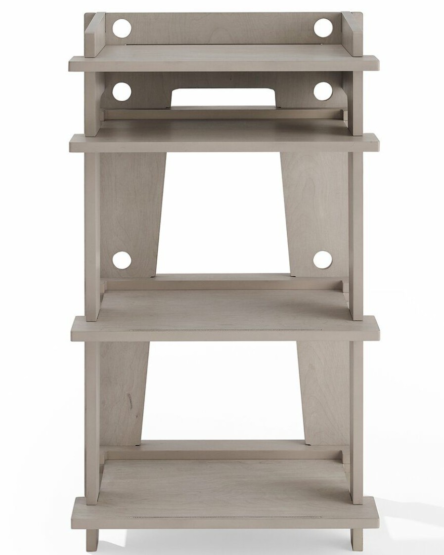 Bookcases & Shelving Crosley | Crosley Radio Gray Soho Turntable Stand Home Bookcases & Shelving