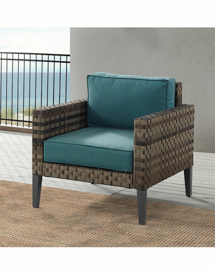 Seating Crosley | Crosley Furniture Prescott Outdoor Wicker Armchair Home Seating