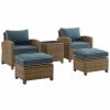 Seating Crosley | Crosley Bradenton 5Pc Outdoor Wicker Chair Set Home Seating