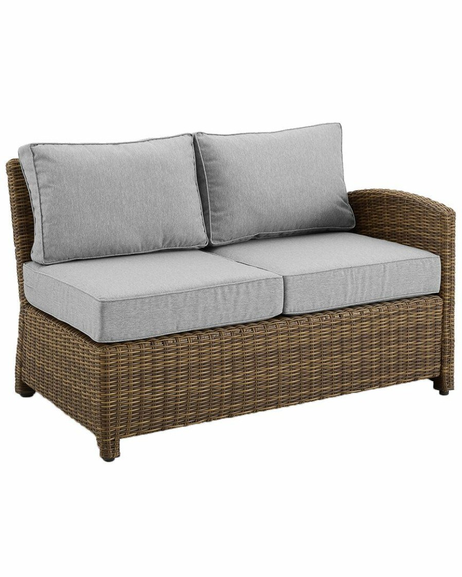 Seating Crosley | Crosley Bradenton Outdoor Wicker Sectional Right Side Loveseat Home Seating