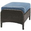 Seating Crosley | Crosley Kiawah Outdoor Wicker Ottoman Home Seating