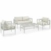 Seating Crosley | Crosley Ashford 4Pc Outdoor Metal Conversation Set Home Seating